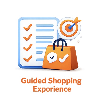Guided shopping assistant preview.